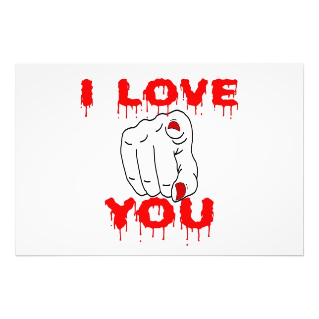 I Love You Photo Print (Front)