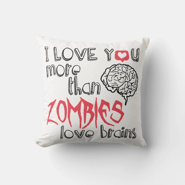 I love you [Pillow] Throw Pillow (Front)