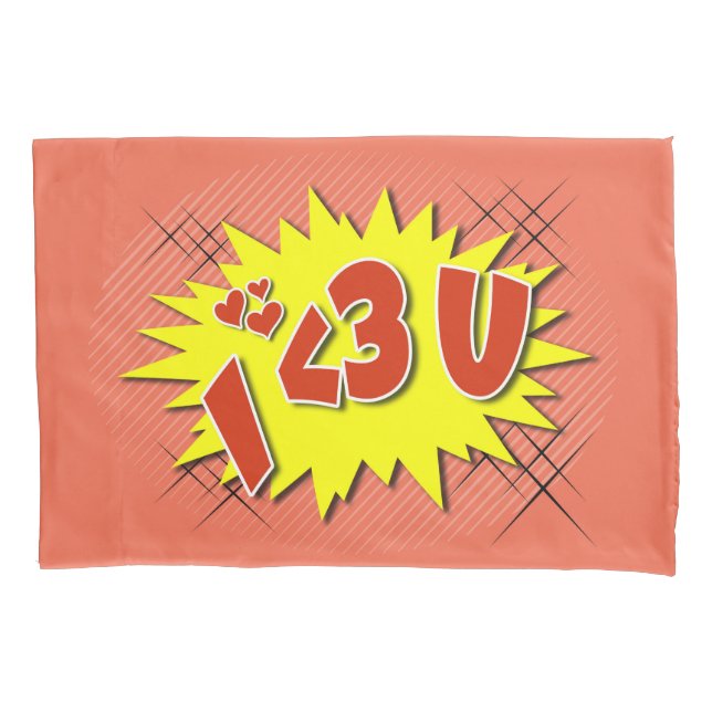 I love you pillowcase (Front)