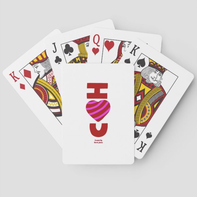 I Love You Playing Cards (Back)