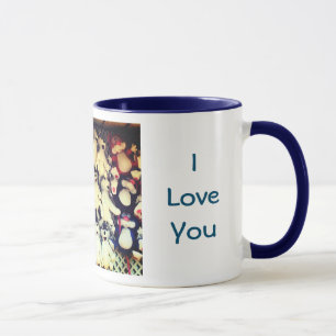 I Love You Plush Bear  Mug