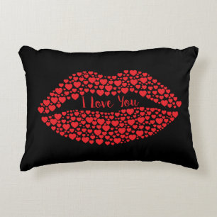 I Love You Polyester Accent Pillow 16" x 12"