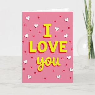 I Love You Pop Art Style Card