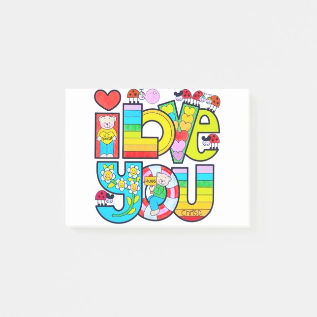I Love You Post-it Notes (Front)