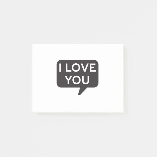 I love you post-it notes (Front)