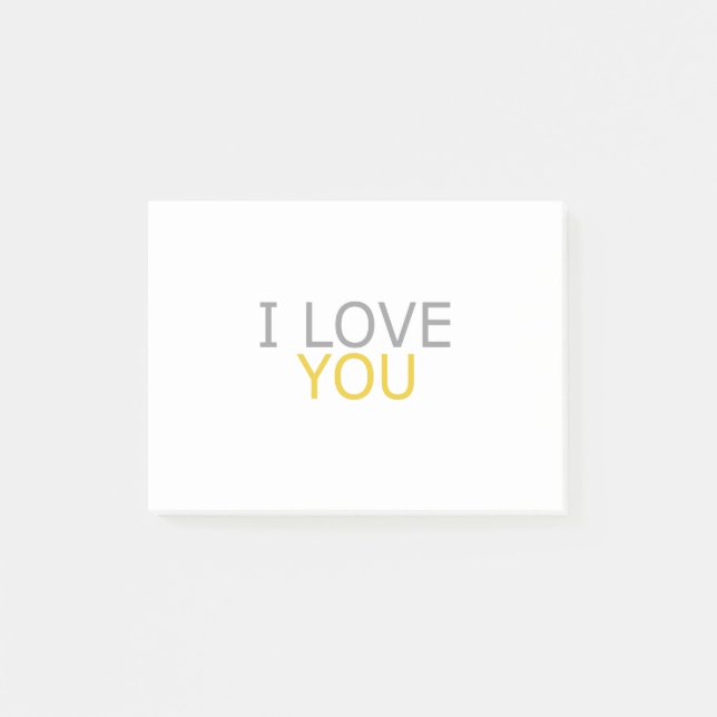 I Love You Post-it Notes (Front)