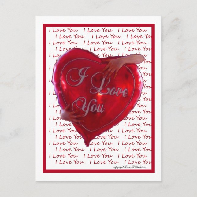 I Love You Postcard (Front)