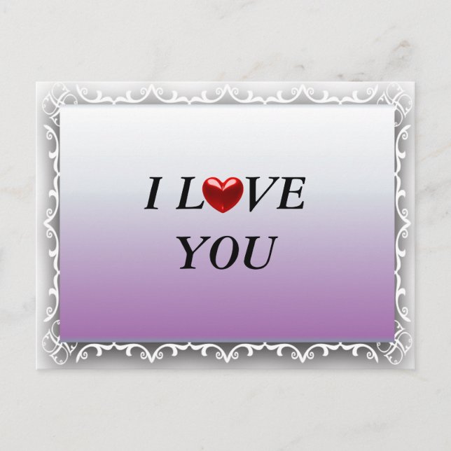 I LOVE YOU POSTCARD (Front)