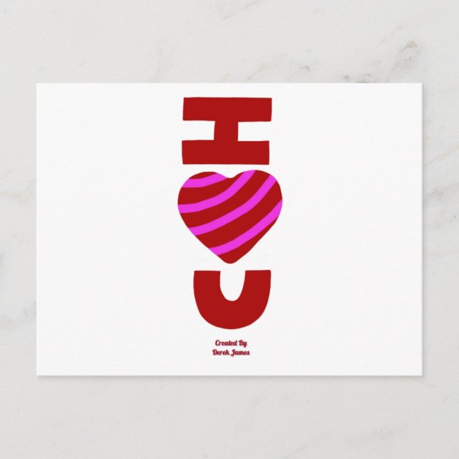 I Love You Postcard (Front)