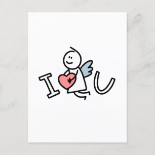 I love you postcard