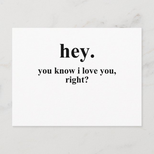 i love you postcard (Front)
