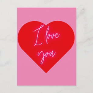 I love you postcard