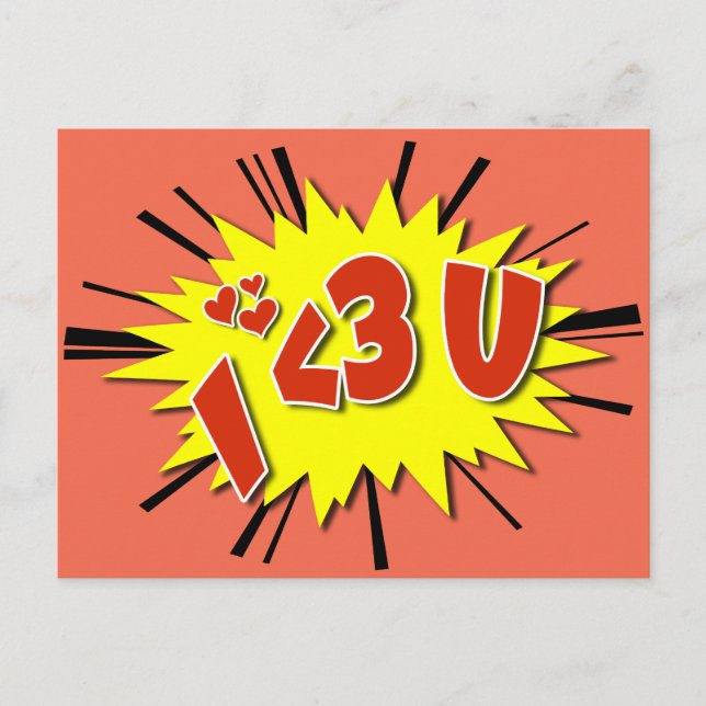 I love you postcard (Front)