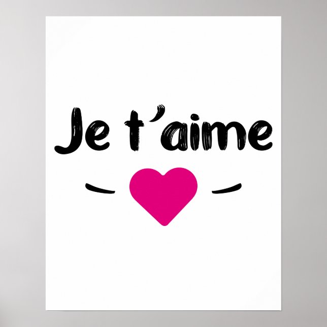 I love you poster (Front)