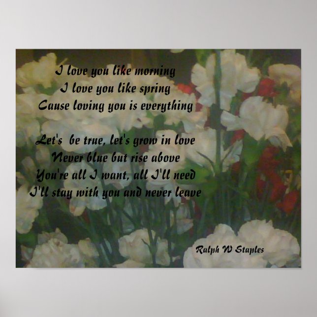 I love you poster (Front)