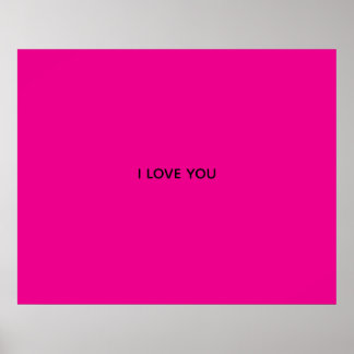 I LOVE YOU POSTER
