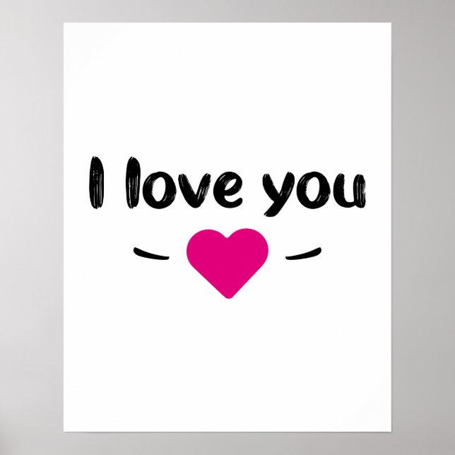 I love you poster (Front)