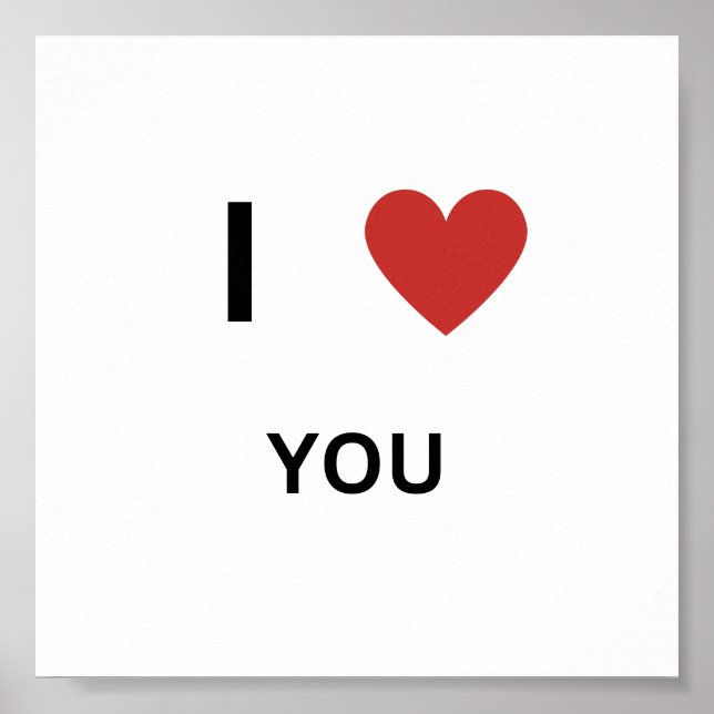 I Love You Poster (Front)