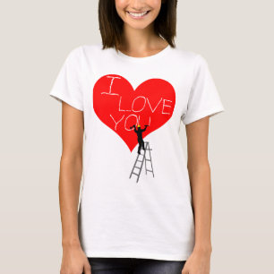 I Love You Red Heart funny cool unique T-Shirt