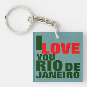 I LOVE YOU RIO DE JANEIRO KEYCHAIN