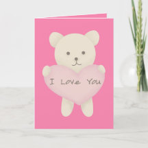 I Love You Romantic Valentine's Day Card