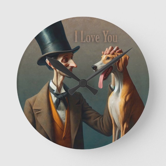 I Love You Round Clock (Front)