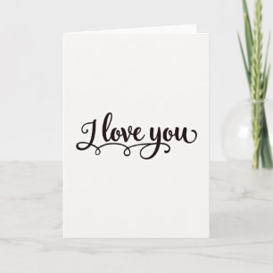 I Love You Scripted Art Card