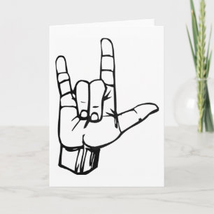 I Love You Sign Language Card