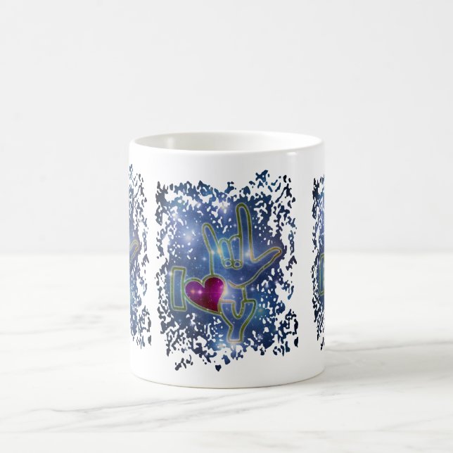I LOVE YOU / sign language Coffee Mug (Center)