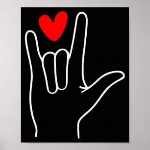 I Love You Sign Language Cute Happy Valentine’s Da