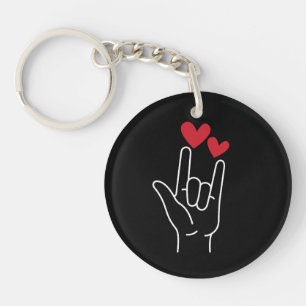 I Love You Sign Language Keychain