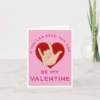 I Love You Sign Language Valentine's Day Card