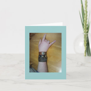 I Love You Signed with Autism Cuffs Card