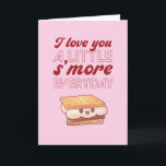 I Love You S'more Cute Pun Funny Valentine's Day Holiday Card<br><div class="desc">Funny Valentine's Day card for your loved ones. Perfect for those who love humour, jokes and puns. A great Valentine's Day greeting card for husband, wife, boyfriend, girlfriend or best friend. Celebrate love with laughter and humour. Personalize the message to fit your occasion. You can also change the background colour...</div>