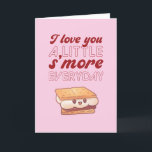 I Love You S'more Cute Pun Funny Valentine's Day Holiday Card<br><div class="desc">Funny Valentine's Day card for your loved ones. Perfect for those who love humour, jokes and puns. A great Valentine's Day greeting card for husband, wife, boyfriend, girlfriend or best friend. Celebrate love with laughter and humour. Personalize the message to fit your occasion. You can also change the background colour...</div>