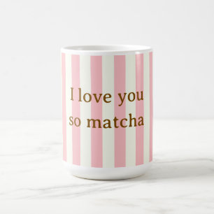 I Love You So Matcha Cute Pink Magic Mug