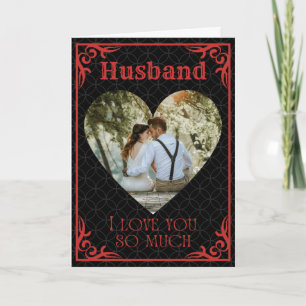 I Love You So Much Custom Photo & Name Valentine Card