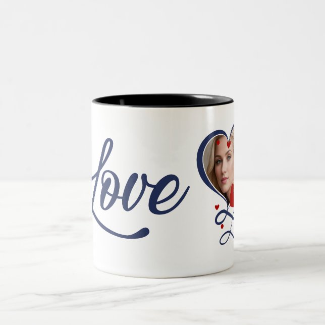 I love you so much my love Two-Tone coffee mug (Center)