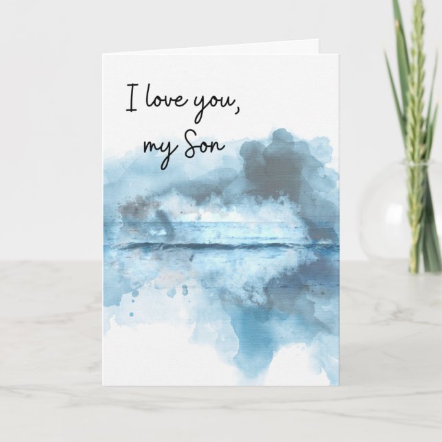 I love you son card (Front)