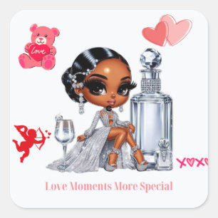 I Love You Square Sticker