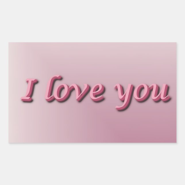 I love you. sticker (Front)