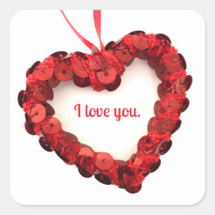 I love you stickers