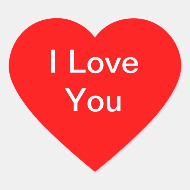 I love you stickers (Front)