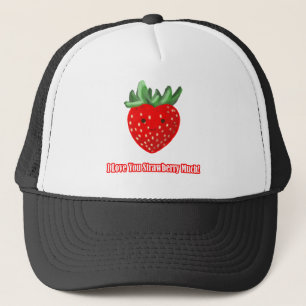 I Love You Strawberry Much Trucker Hat