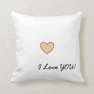 I Love You surprise personalized message Throw Pillow