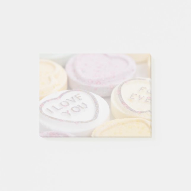 I Love You Sweet Candy Valentine Hearts Post-it Notes (Front)