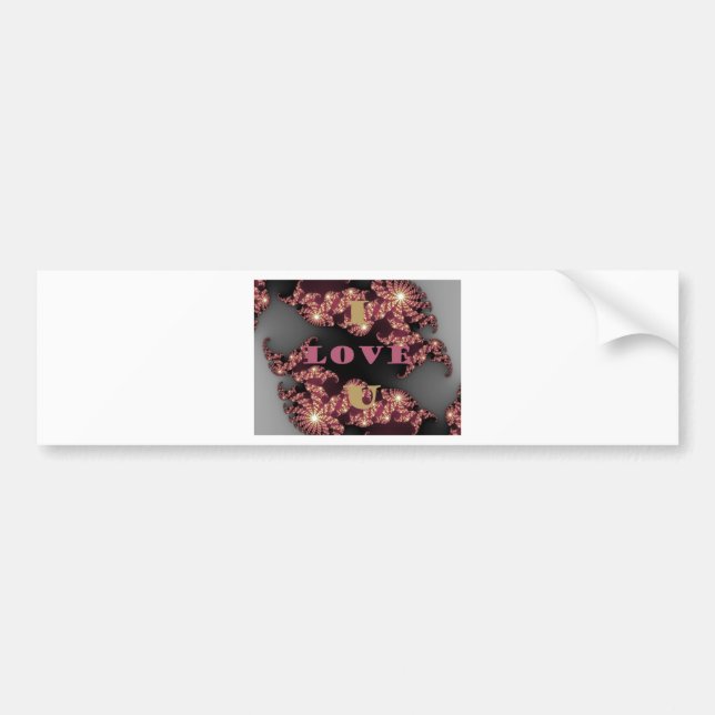 I Love You Sweetheart Bumper Sticker (Front)