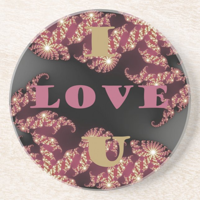 I Love You Sweetheart Coaster (Front)
