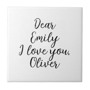 I Love You, Text Template Tile
