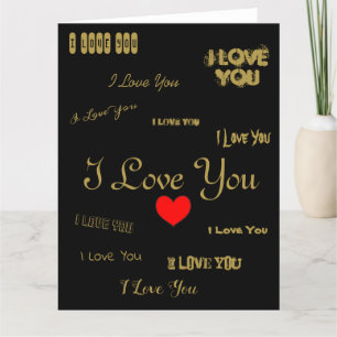 I Love You Thank You Card